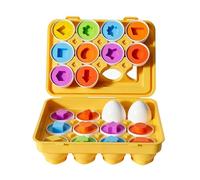Generisch Juguetes de clasificación de huevos, sensorial de habilidades motoras finas, juegos de clasificación de colores en forma de huevo, para guardería, cumpleaños, Año Nuevo, niños, adolescentes