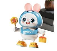 Generisch Juguetes de conejo para niños, 48 canciones, baile eléctrico, juguete interactivo para conejitos, entrenamiento de elevación de la cabeza para niñas, niños, mesita de noche, dormitorio