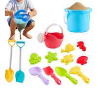 Generisch Juguetes de playa para niños | 15 unidades, portátiles, coloridos, divertidos y divertidos, juego de juguetes de playa - para agua de mar, al aire libre, piscina, río, vacaciones de verano