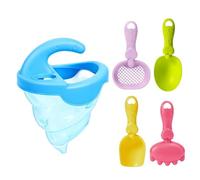Generisch Juguetes de playa para niños, juego de 5 piezas con rastrillo y embudo para exteriores, juguete para niños al aire libre, para niñas y más de 3 años, piscina, jardín, camping, picnic, viajes