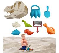 Generisch Juguetes de playa para viajes - Colorido juego de agua de dinosaurios, caja de arena para interiores con cubo, para niños, vacaciones, camping, jardín, interior, exterior, cumpleaños