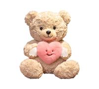 Generisch Juguetes de San Valentín - Lindo Oso Que sostiene un corazón Rojo | Animal de Peluche de 9.84 Pulgadas Regalo de Amor para Pareja Lindo cojín Presente romántico Delicado Juguete