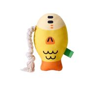 Generisch Juguetes masticables de peluche para perros de interior, suave, chirriante juguete cabeza de gallo, juguete resistente al sonido juguetes para perros de interior
