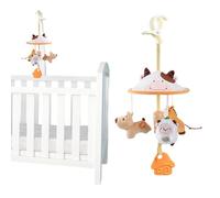 Generisch Juguetes para cochecito de bebé, Suspending Music, Hanging Rattle Crinkle Animal Toy, Car Seat Stroller Bassinet Playpen, Travel Companion for Toodler Girl Boy, 43 x 18 cm