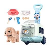 Generisch Juguetes para mascotas para niños - Accesorios para cochecito de bebé para el cuidado de mascotas Juguetes | Juguete de peluche realista para juegos de rol cumpleaños niñas niños