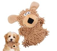 Generisch Juguetes para perros: juguete resistente para morder con chirrido portátil para una larga vida útil, juguetes de peluche para cachorros, mascotas en interiores y exteriores, empleo y