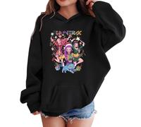 Generisch K pop Hunters Hoodie for Unisex Niños Moda Y2K Anime Estampado Casual Demon Huntrix Sudadera con Capucha para Niños Niñas 3-14 Años Fans Streetwear Sudadera, 03-negro, 9-10 años