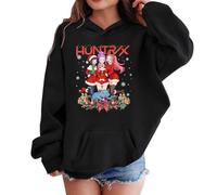 Generisch K pop Hunters Hoodie für Unisex Kinder Mode Anime Print Hoody Tops Casual Demon Huntrix Hoodie Langarmshirt 3-14 Jahre Fans Streetwear Sweatshirt Kapuzenshirt, 07-negro, 13-14 años