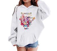 Generisch K pop Hunters Hoodie für Unisex Kinder Mode Anime Print Hoody Tops Casual Demon Huntrix Hoodie Langarmshirt 3-14 Jahre Fans Streetwear Sweatshirt Kapuzenshirt, 06-blanco, 7-8 años