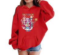Generisch K pop Hunters Hoodie für Unisex Kinder Mode Anime Print Hoody Tops Casual Demon Huntrix Hoodie Langarmshirt 3-14 Jahre Fans Streetwear Sweatshirt Kapuzenshirt, 06-rojo, 13-14 años