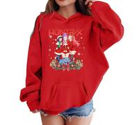 Generisch K pop Hunters Hoodie für Unisex Kinder Mode Anime Print Hoody Tops Casual Demon Huntrix Hoodie Langarmshirt 3-14 Jahre Fans Streetwear Sweatshirt Kapuzenshirt, 07-rojo, 11-12 años