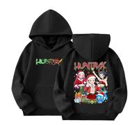 Generisch K-Pop Huntrix Sudadera con capucha para niña con estampado de anime, sudadera informal de manga larga, camiseta de manga larga para niños y niñas, camiseta deportiva para otoño e invierno