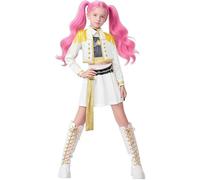 Generisch K-pop Kostüm Kinder Rumi Mira Zoey K Pop Cosplay Rollenspiel Uniform Komplettes Set Huntrix Merch Kostüm Outfit Halloween Party Karneval Outfits für Frauen