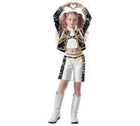 Generisch K-pop Kostüm Kinder Rumi Mira Zoey K Pop Cosplay Rollenspiel Uniform Komplettes Set Huntrix Merch Kostüm Outfit Halloween Party Karneval Outfits für Frauen