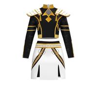 Generisch K-Pop Kostüm Mädchen Anime Cosplay Hunters Kostüm Schwarz Merch Outfit Uniform Komplettes Set Weihnachten Halloween Party Karneval Anzug für Frauen Mädchen