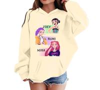 Generisch K Pop Sudadera con Capucha Unisex Niños K-Pop Sudadera con Capucha Huntrix Demon con Estampado Anime Manga Larga Hunters Sudadera Casual Tops para Niños Niñas 2-13 Años Ropa de Calle, 03