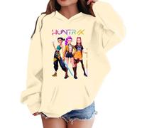 Generisch K Pop Sudadera con Capucha Unisex Niños K-Pop Sudadera con Capucha Huntrix Demon con Estampado Anime Manga Larga Hunters Sudadera Casual Tops para Niños Niñas 2-13 Años Ropa de Calle, Color