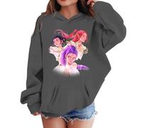 Generisch K Pop Sudadera con Capucha Unisex Niños K-Pop Sudadera con Capucha Huntrix Demon con Estampado Anime Manga Larga Hunters Sudadera Casual Tops para Niños Niñas 2-13 Años Ropa de Calle, 02