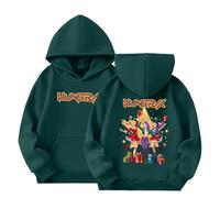 Generisch K Pop - Sudadera con capucha unisex para niños, K-Pop Huntrix Demon, camiseta de manga larga con estampado de anime, sudadera informal con capucha para niños y niñas, 2-14 años, ropa de