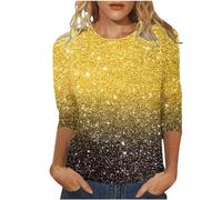 Generisch Karneval Feiern Sie Die Karnevalsatmosphäre mit lässigen, modischen Langarm-T-Shirts für Damen (Beige, S) Karneval Kostüm