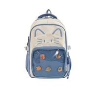 Generisch Kawaii Cat Ita Bag Mochila con pantalla de alfiler, elegante bolsa de viaje para mujer, diseño ligero para amantes de la moda, azul, Como se muestra