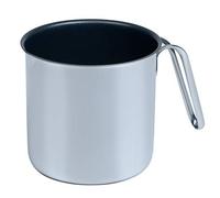 Generisch KELOmat 1901-383 - Cazo para leche con pico (12 cm, acero inoxidable, 0,499 kg, 12 cm de diámetro, 16,5 x 13,5 x 13,5 cm)