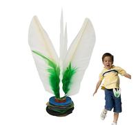 Generisch Kick Shuttlecock - White Feathers Chinese Jianzi Foot Kick | Balones de plumas para volante de mano, entretenimiento de fitness y deportes de pies, juego de juguetes para exteriores para