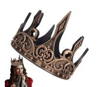 Generisch King Men - Royal Birthday, gorro de cosplay medieval, tiara decorativa del príncipe, sombrero de disfraz de fiesta | King for Men accesorios de formación escénica para Halloween Cosplay
