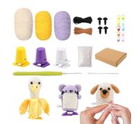 Generisch Kit de animales de ganchillo, kit de ganchillo para principiantes, bonito kit de punto de animal, tutorial de vídeo de caminar a paso para adultos