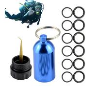 Generisch - Kit de buceo, cilindro de llavero de buceo, mini accesorios portátiles en miniatura, 12-e para mujeres, hombres, mochila colgante e para mantenimiento de buceo O-RI