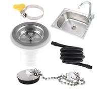 Generisch Kit de conector de de fregadero: acero inoxidable ABS, adaptador para pantalones de con cremallera a prueba de fugas | RV Boat Camper Sink Drains Angle Fitting for Travel