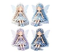 Generisch Kit de costura creativa para principiantes y adultos, proyectos de colcha, actividades de aprendizaje con peluches, patchwork de fantasía (azul, 8 cm)