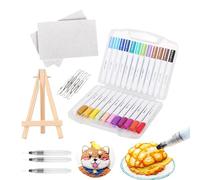 Generisch Kit de Dibujo de Espuma - Kit de Manualidades Resistente para con Palomitas de maíz hinchadas, 12 marcadores de Color, Proyecto de Arte Educativo, Kit sensorial de Bricolaje para