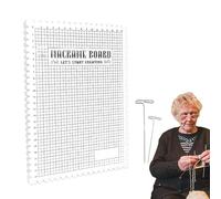 Generisch Kit de mesa Macrame - Mantel individual con pin y turno A, ideal para principiantes, mesa de trabajo resistente para proyectos creativos, pulseras, nudos decorativos y tejido artesanal