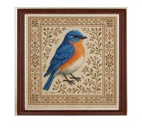 Generisch Kit Punto Croce - Set Ricamo Fiori 25 x 25 cm, Filati E Tela Inclusi | Hobby Creativo Fai Da Te Per Principianti E Adulti, Decorazione Parete Casa