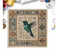 Generisch Kit Punto Croce - Set Ricamo Fiori 25 x 25 cm, Filati E Tela Inclusi | Hobby Creativo Fai Da Te Per Principianti E Adulti, Decorazione Parete Casa