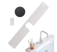 Generisch Kitchen Sink Faucet Mat - Esterilla para fregadero Diatomite | Diatomites Around The Sinks Faucets Mats - Drip Catcher Super Absorbent Splash Guard, Fast Drying Supplies, aspecto de piedra