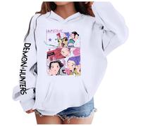 Generisch Kpop D-Demon H-Hunters Sudadera con Capucha Vintage Y2K Sudadera con Capucha Moda Casual Jersey Manga Larga Bolsillo Sudadera para K-pop Fans Otoño Invierno Ropa de Calle Tops, #47, 5-6
