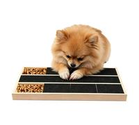 Generisch La tabla rascador para el perro - con un recipiente para golosinas y un rascador de madera | Tabla rascador para garras de perro, para recortar y lijar las garras del amigo de cuatro