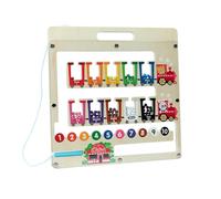Generisch Laberinto magnético para niños, juguete de números y juego de clasificación de colores, juego de conteo y asignación - para preescolar, guardería, avión, coche, juguete