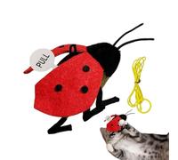 Generisch Ladybug Cat Toy, Sound Activated Cat Teaser, Interactive Pet