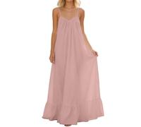 Generisch Lässiges, ärmelloses Maxikleid mit offenem Rücken, Locker geschnittenes Hauskleid (XXL)