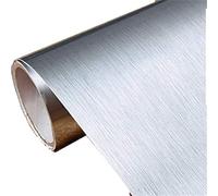 Generisch Lámina de vinilo autoadhesiva para cubrir el horno y el lavavajillas o la despensa (60 cm x 200 cm), color plateado