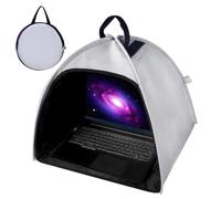 Generisch Laptop Sun Shade - Computer Screen Sunblock Tent Style Cover, Heat Reduction Panel, Easy Setup Structure, Compact Storage Build | Privacy Enclosure for Bright Environments, Field Work,