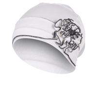 Generisch Las mujeres mercerizadas de algodón placa bajo el sombrero musulmán diadema bufanda guantes conjunto invierno calor accesorios, Negro , talla única