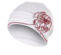 Generisch Las mujeres mercerizadas de algodón placa bajo el sombrero musulmán diadema bufanda guantes conjunto invierno calor accesorios, rojo, talla única