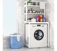 Generisch Lavadora de la máquina de lavado - Superestructura multifuncional de 3 estantes para almacenamiento de baño y baño, diseño de ahorro de espacio, ideal para organizar los elementos esenciales