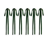 Generisch Lazos de Navidad rojos - 60 cm adornos para árbol de Navidad | 6 unidades 's Décoratives Rubans en terciopelo Pour Cadeaux, Décorations Noël, Fêtes, Mariage, Maison, Intérieur
