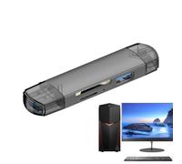 Generisch Lector de tarjetas para teléfono - unidad USB | USB Recordatorios Pegar - Lector de tarjetas externo portátil, organizador de datos multifuncional para teléfonos móviles, ordenadores