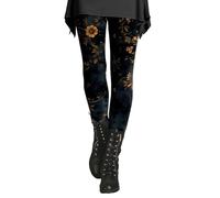 Generisch Leggings de mujer para invierno con estampado artístico de salpicaduras suaves y elásticas. Características: pantalones ligeros de esquí para mujer, azul, 3XL